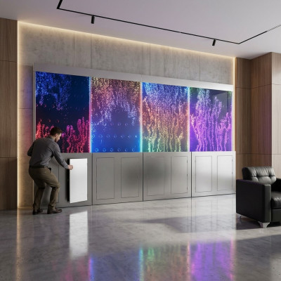 Modern partition water walls LED water wall illuminated wall