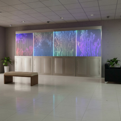 Modern partition water walls LED water wall illuminated wall