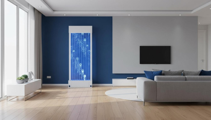 Partition shelf cabinet water wall column walls waterwall LED