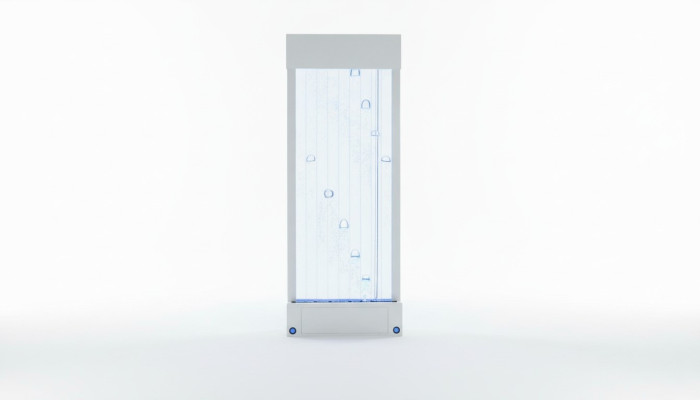 Partition shelf cabinet water wall column walls waterwall LED