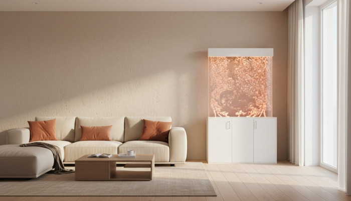 Partition shelf cabinet water wall decorative column walls water wall LED
