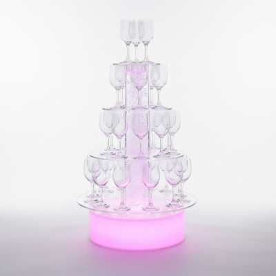 Champagne Tower, Sparkling Wine Tower, Water Column, Illuminated Shelf, Columns
