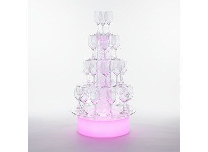 Champagne Tower, Sparkling Wine Tower, Water Column, Illuminated Shelf, Columns