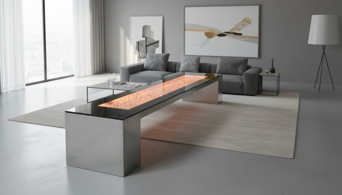 Moderner Tisch LED bubble coffee bar table for office resturant Bar Club