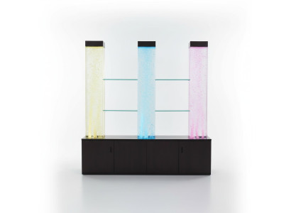 LED Display Bar Water Wall Column Illuminated Water Walls Bar Counter Display Furniture