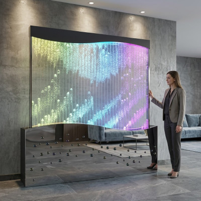 Wall panel water bubbles LED water wall designer water wall