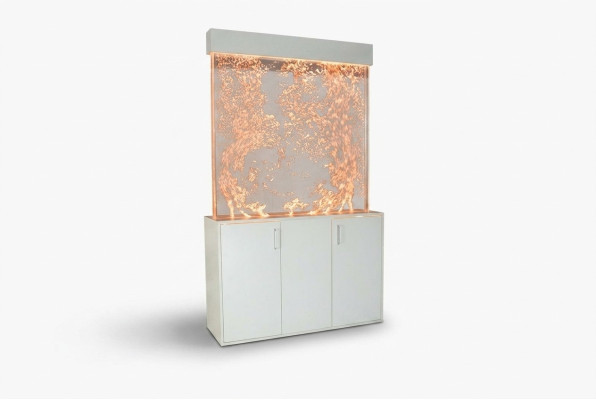 Water Wall Column with Base Cabinet Partition Shelf Display Cabinet