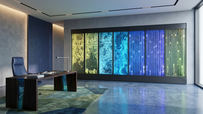 Wall panel water bubbles LED water wall decorative designer water wall
