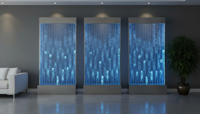 Wall panel partition wall water walls wall LED water wall design