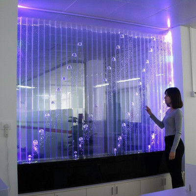 Modern partition water decorative walls LED water wall illuminated wall