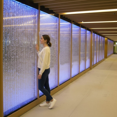 Partition shelf cabinet water wall column walls LED 60x240 water walls waterwall