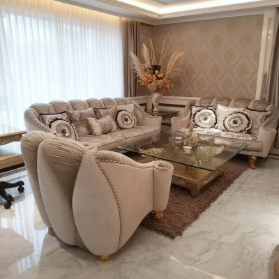Classic Sofa Set 3+2+1 Baroque Rococo Antique Style Sofa Couch