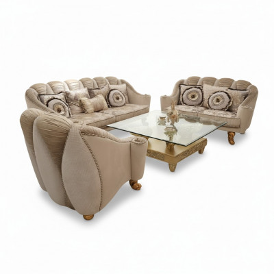 Classic Sofa Set 3+2+1 Baroque Rococo Antique Style Sofa Couch