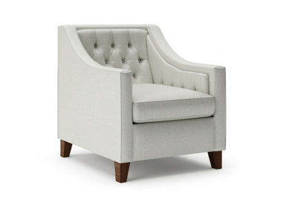 Chair 1x Dining Room Upholstered Chair TV Lounge Textile Seat Armchair Chesterfield