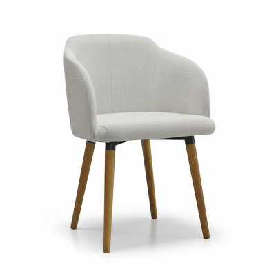 Modern Armchair Group 4 Chair Set Green Upholstery Armrest Design