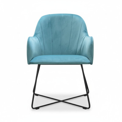 Chair 6x Dining Room TV Club Textile Seat Armchair Set New Lounge