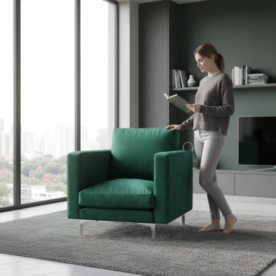Lounge armchair padded chair living room bedroom 6x group