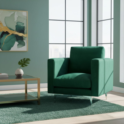 Lounge armchair padded chair living room bedroom 6x group