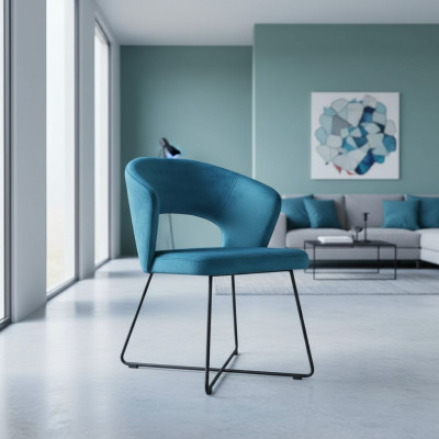 Armchair 6x Lounge Armchair Upholstered Chair Group Living Room Restaurant