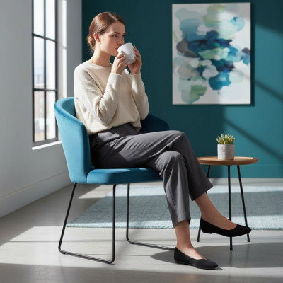 Design waiting room chair seat practice chairs dining room fabric textile upholstery
