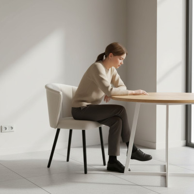 Design chairs, upholstered chair, seat, office, dining room, fabric, textile, waiting, law office.