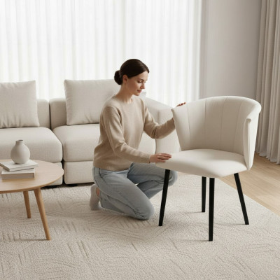 Armchair 6-piece chair seat cushion design chairs set group dining waiting