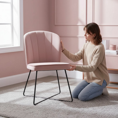 Design chair seat practice dining room chairs textile fabric upholstery waiting area office