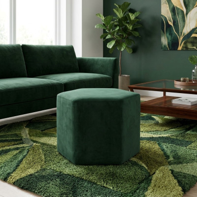 Seating stool pouf footstool fabric textile ottoman velvet