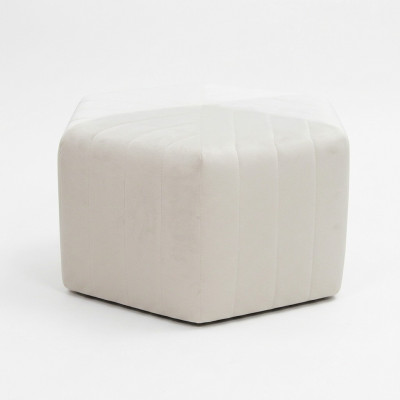 Fabric Footstool Ottoman Velvet Stool Pouf Puff Seat Pouf Textile