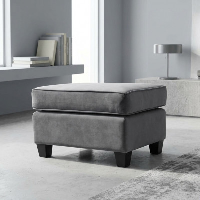Seat stool pouf ottoman footstool ottoman velvet 75x53cm