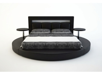 Round bed design, upholstered beds, upholstered round bed, round
