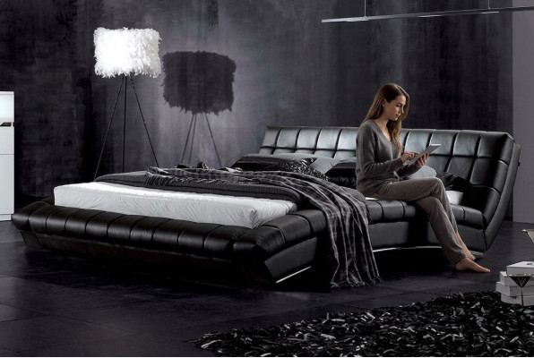 Bed, beds, upholstery, double, marriage, luxury, leather, modern, designer, bedroom