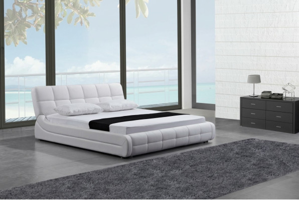 Modern bed beds upholstery double marital hotel luxury leather designer