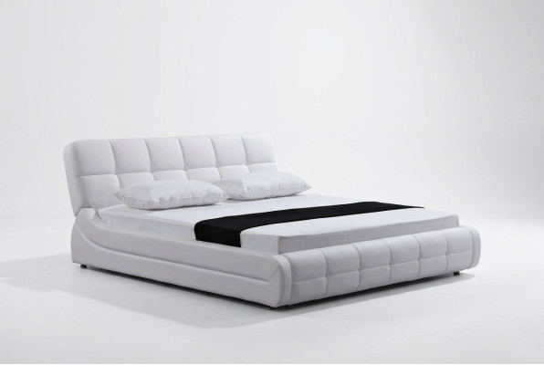 Modern bed beds upholstery double marital hotel luxury leather designer