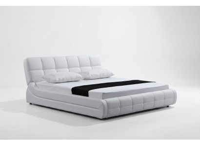 Modern bed beds upholstery double marital hotel luxury leather designer
