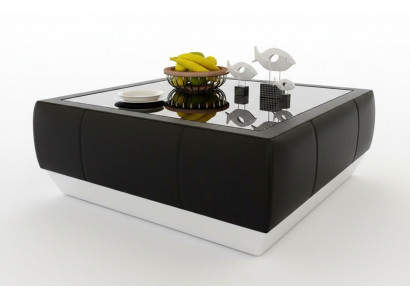 Padded sofa tables black coffee table glass table side modern