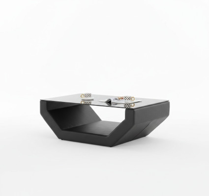Noble luxury coffee tables glass design couch table sofa side leather tables