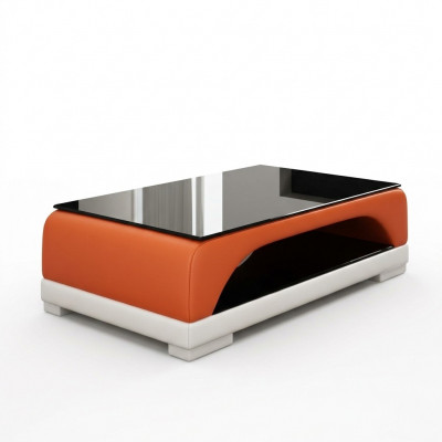 Leather table, coffee table, glass table, sofa, side table, modern table, upholstered