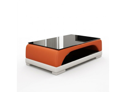 Leather table, coffee table, glass table, sofa, side table, modern table, upholstered