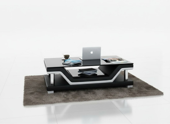 Padded tables black coffee table glass table sofa side modern
