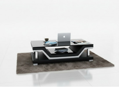 Padded tables black coffee table glass table sofa side modern