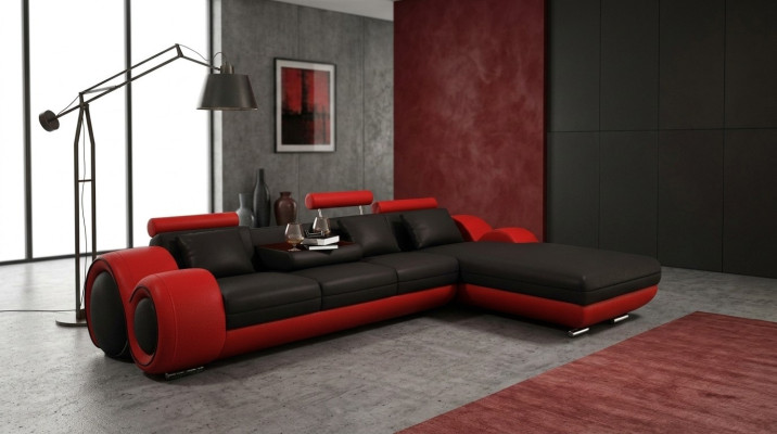Corner sofa couch upholstered living landscape leather corner sofa set