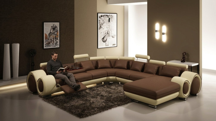 Sofas U Shape Sofa Couch Upholstered Set Living Landscape Design Corner Sofa