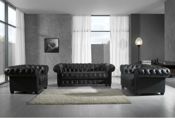 Chesterfield Couches Sofas Upholstery Leather 321 Seater Sofa Set Sets