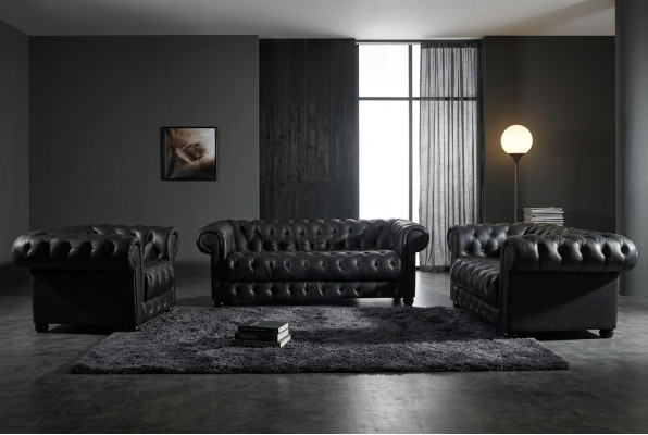 Chesterfield Sofa Set 311 Seater Design Couch Upholstered Sofa Suite Set