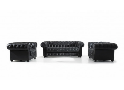 Chesterfield Sofa Set 311 Seater Design Couch Upholstered Sofa Suite Set