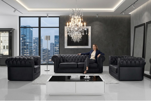 Leather sofa Couch Sofa suite Seater Set Design Modern Sofas