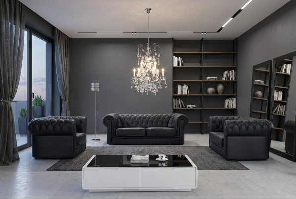 Leather sofa Couch Sofa suite Seater Set Design Modern Sofas