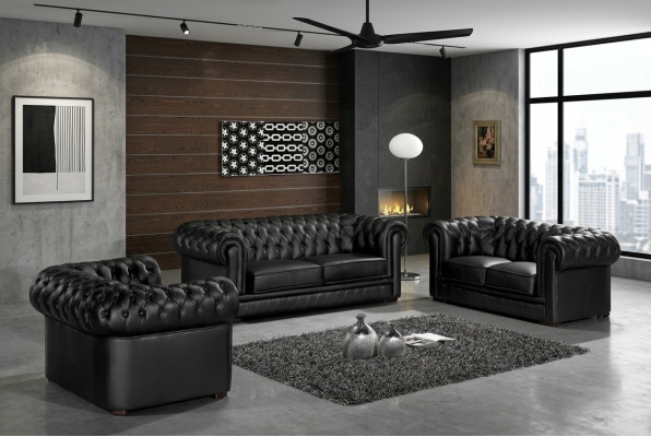 Chesterfield sofa set furniture sofa seating set sofa upholstery couch leather