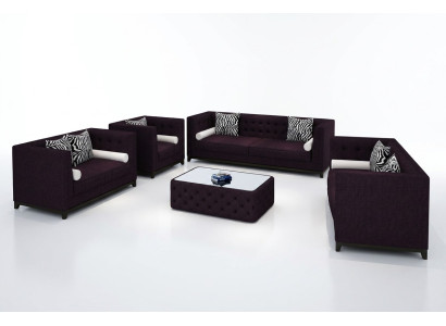 Sofa set leather sofa couch seating set sofa upholstery couch 4-piece armchair